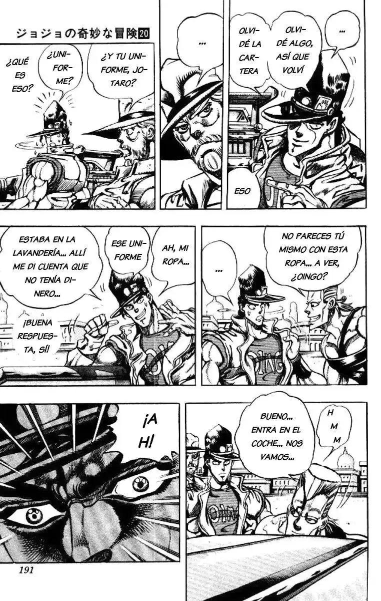 JoJo's Bizarre Adventure Parte 3: Stardust Crusaders Capitulo 78: "Khnum" Oingo y "Tohth" Boingo, Parte 3 página 7