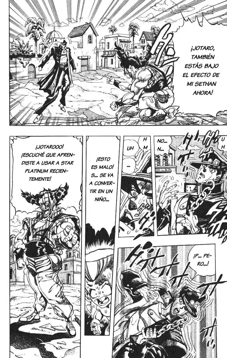 JoJo's Bizarre Adventure Parte 3: Stardust Crusaders Capitulo 96: "Sethan" Alessi, Parte 5 página 6