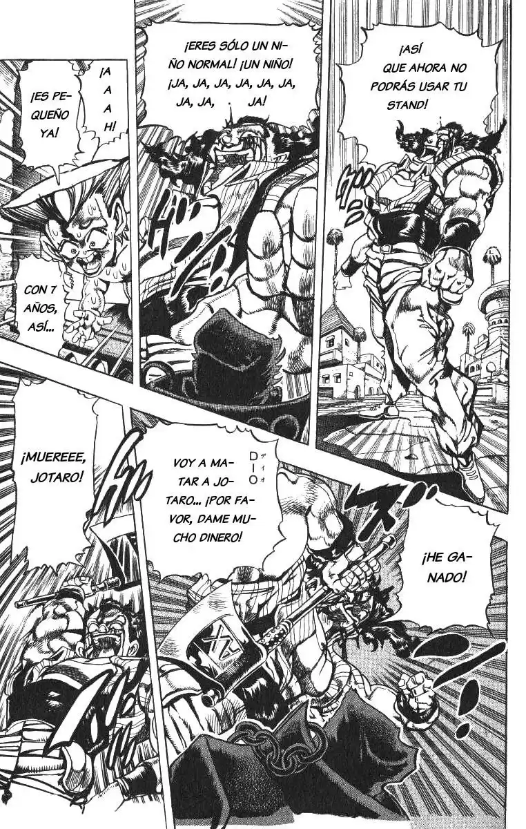 JoJo's Bizarre Adventure Parte 3: Stardust Crusaders Capitulo 96: "Sethan" Alessi, Parte 5 página 7