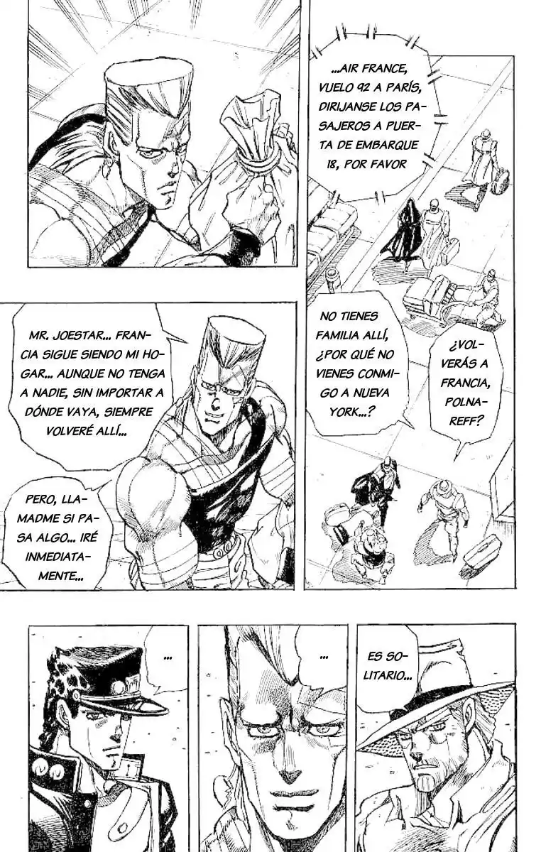 JoJo's Bizarre Adventure Parte 3: Stardust Crusaders Capitulo 152: El Viaje Lejano, Adiós Amigos página 14