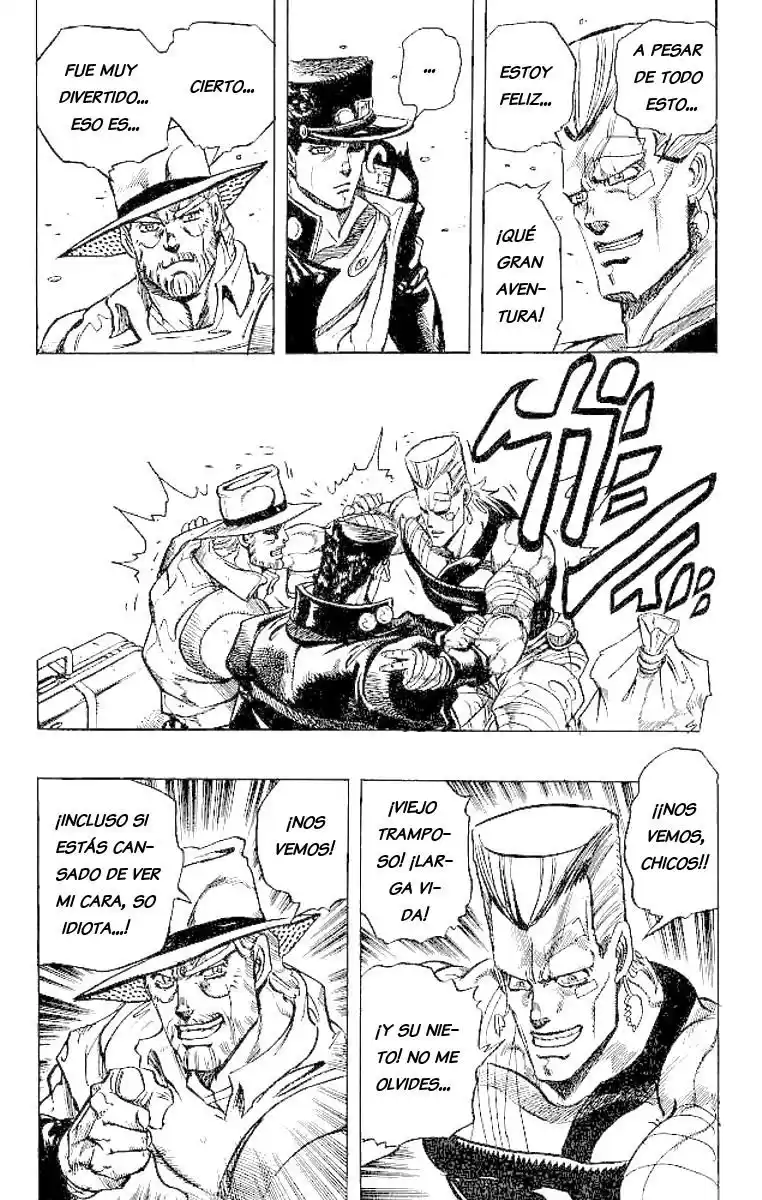 JoJo's Bizarre Adventure Parte 3: Stardust Crusaders Capitulo 152: El Viaje Lejano, Adiós Amigos página 15