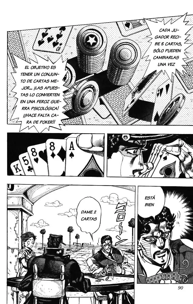 JoJo's Bizarre Adventure Parte 3: Stardust Crusaders Capitulo 102: D'Arby el Apostador, Parte 5 página 2