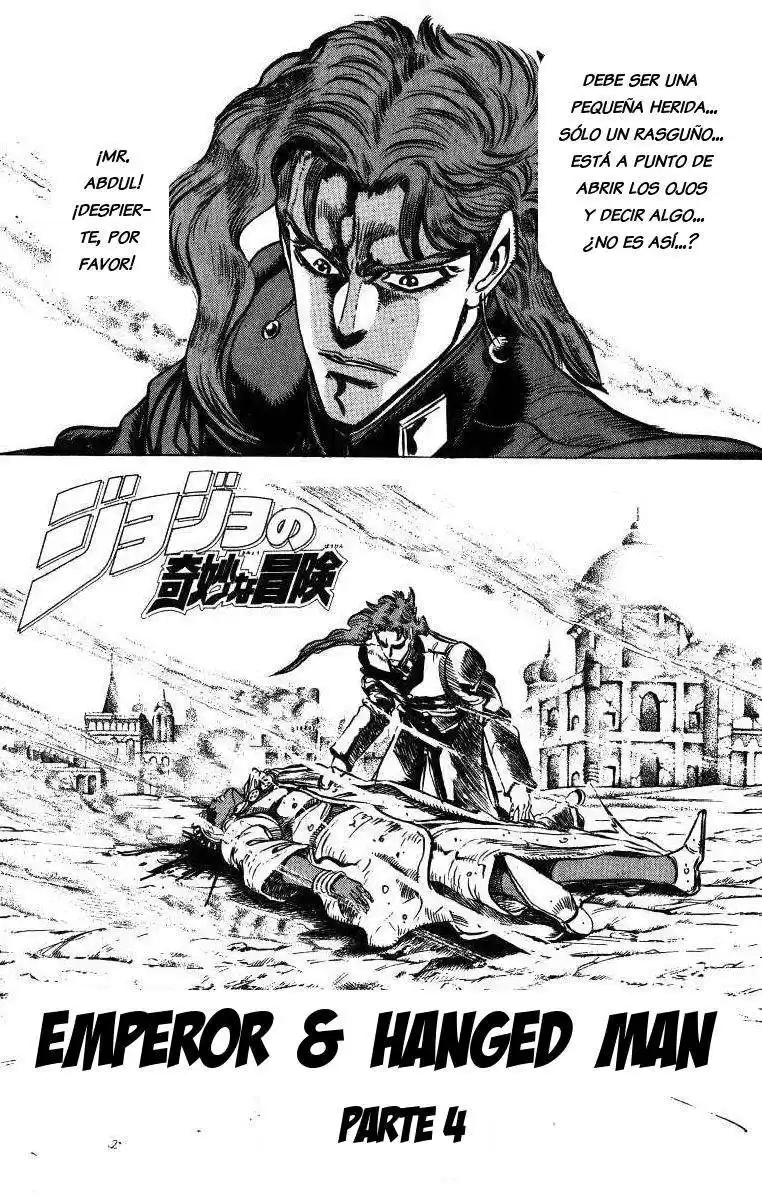 JoJo's Bizarre Adventure Parte 3: Stardust Crusaders Capitulo 30: Emperor y Hanged Man, Parte 4 página 1