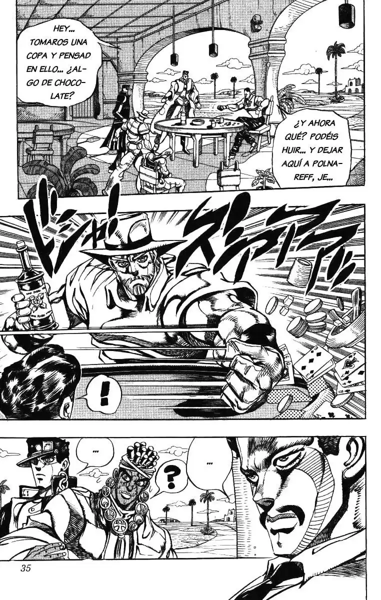 JoJo's Bizarre Adventure Parte 3: Stardust Crusaders Capitulo 99: D'Arby el Apostador, Parte 2 página 9