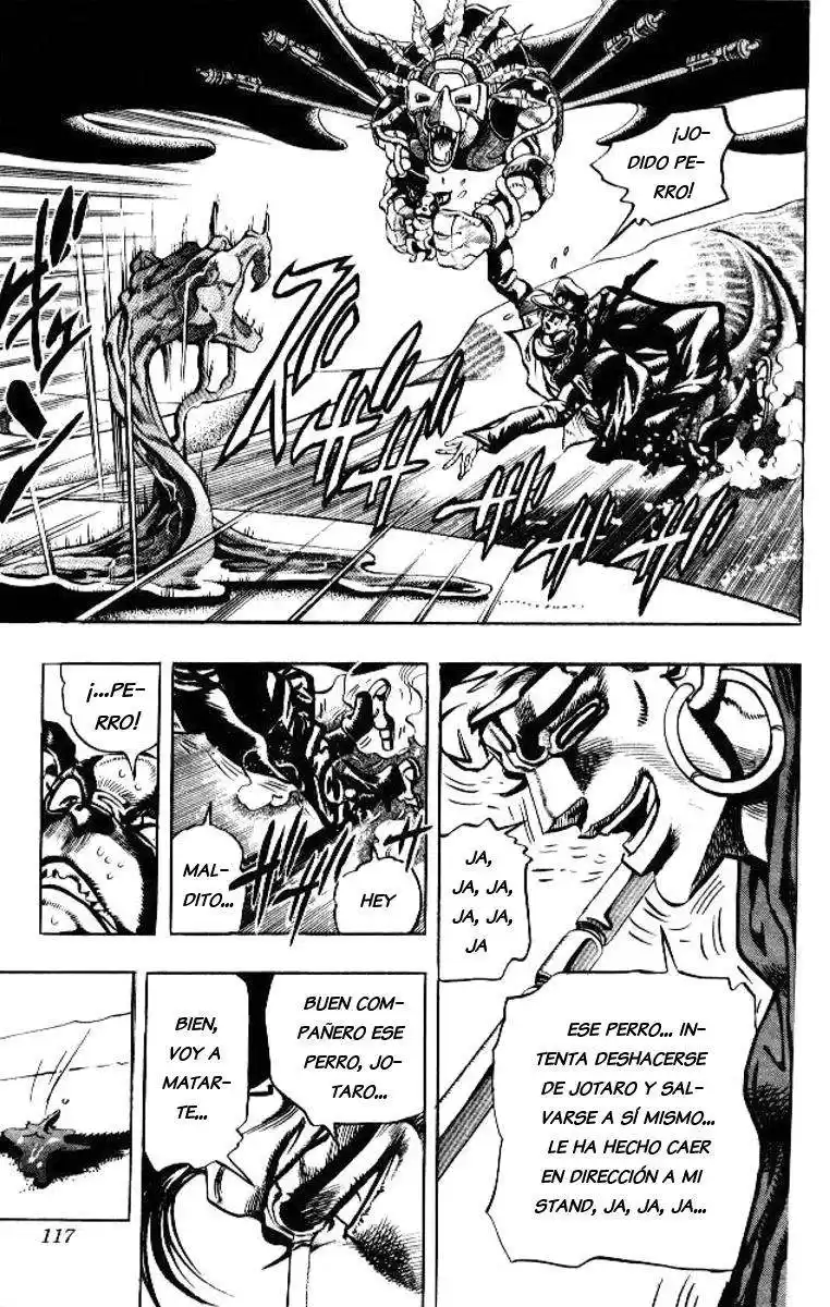 JoJo's Bizarre Adventure Parte 3: Stardust Crusaders Capitulo 74: "The Fool" Iggy y "Geb" N'Doul, Parte 5 página 12