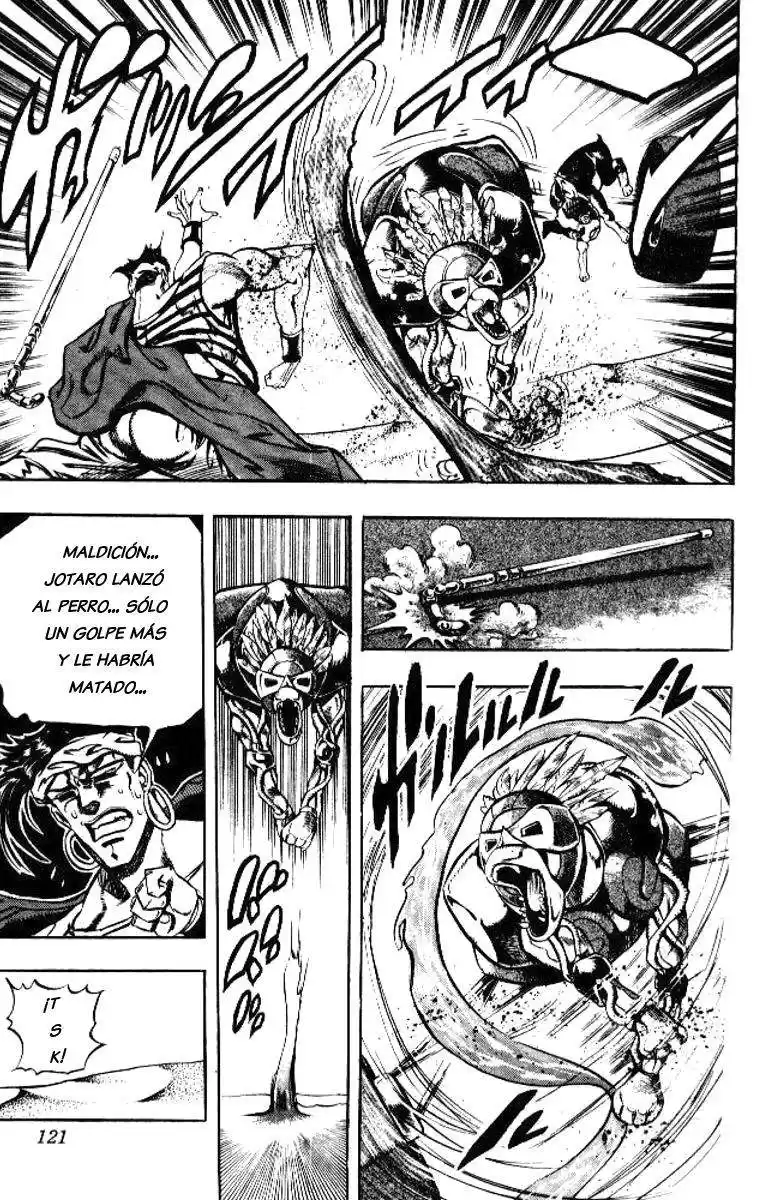 JoJo's Bizarre Adventure Parte 3: Stardust Crusaders Capitulo 74: "The Fool" Iggy y "Geb" N'Doul, Parte 5 página 16