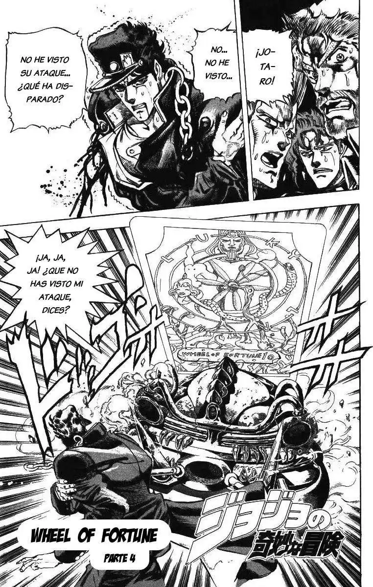 JoJo's Bizarre Adventure Parte 3: Stardust Crusaders Capitulo 40: Wheel of Fortune, Parte 4 página 1