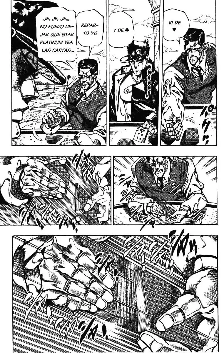 JoJo's Bizarre Adventure Parte 3: Stardust Crusaders Capitulo 101: D'Arby el Apostador, Parte 4 página 5