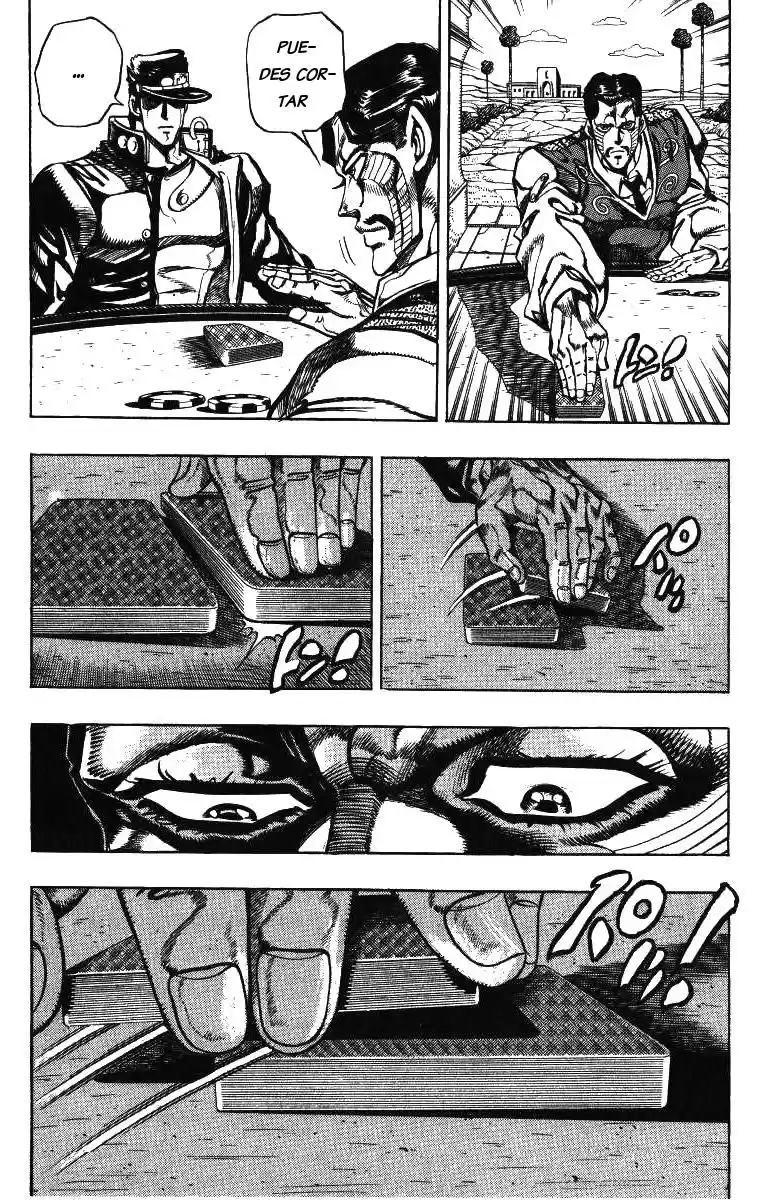 JoJo's Bizarre Adventure Parte 3: Stardust Crusaders Capitulo 101: D'Arby el Apostador, Parte 4 página 6