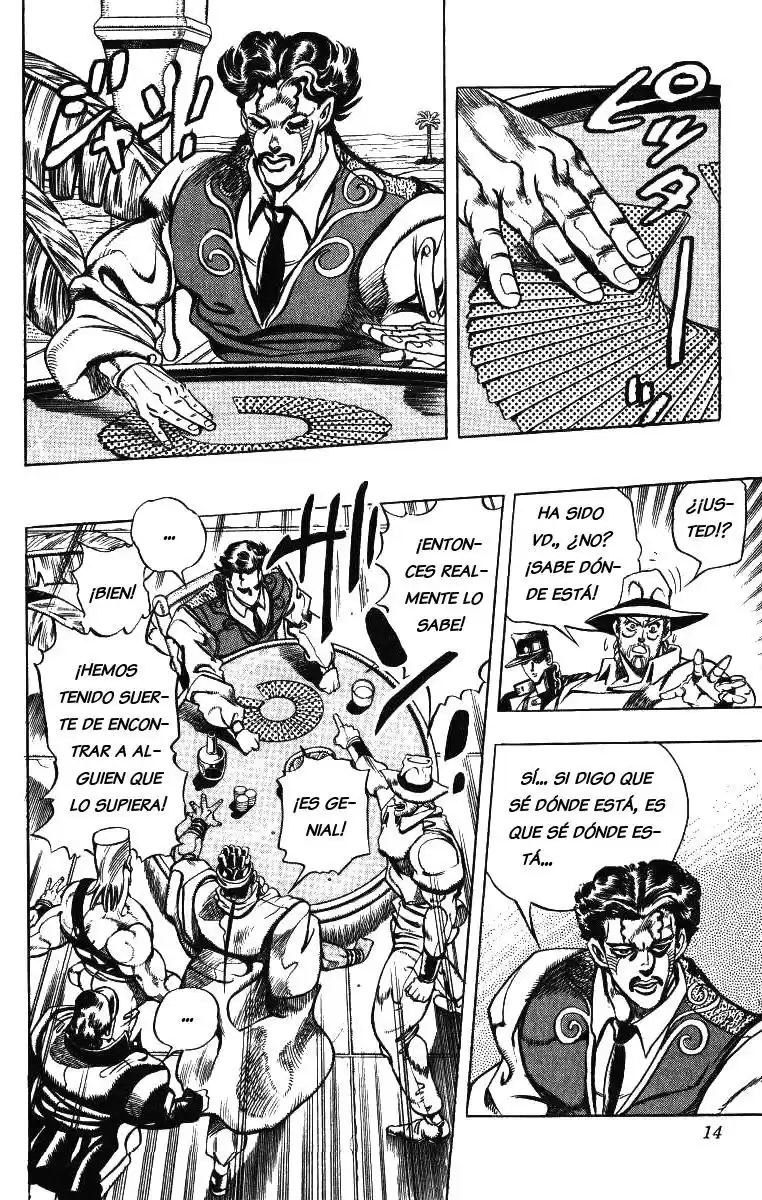 JoJo's Bizarre Adventure Parte 3: Stardust Crusaders Capitulo 98: D'Arby el Apostador, Parte 1 página 7