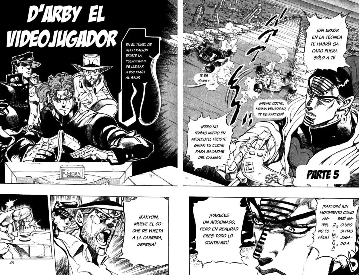 JoJo's Bizarre Adventure Parte 3: Stardust Crusaders Capitulo 118: D'Arby el Jugador, Parte 5 página 1