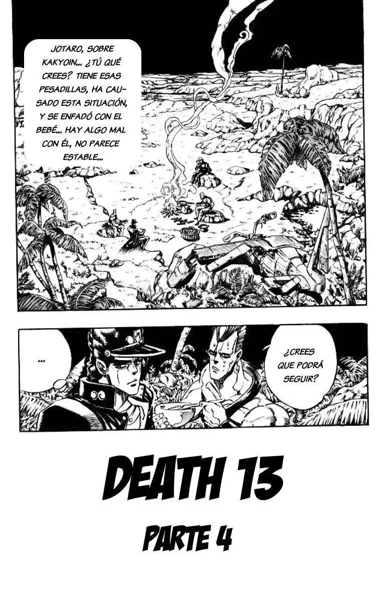 JoJo's Bizarre Adventure Parte 3: Stardust Crusaders Capitulo 58: Death Thirteen, Parte 4 página 1