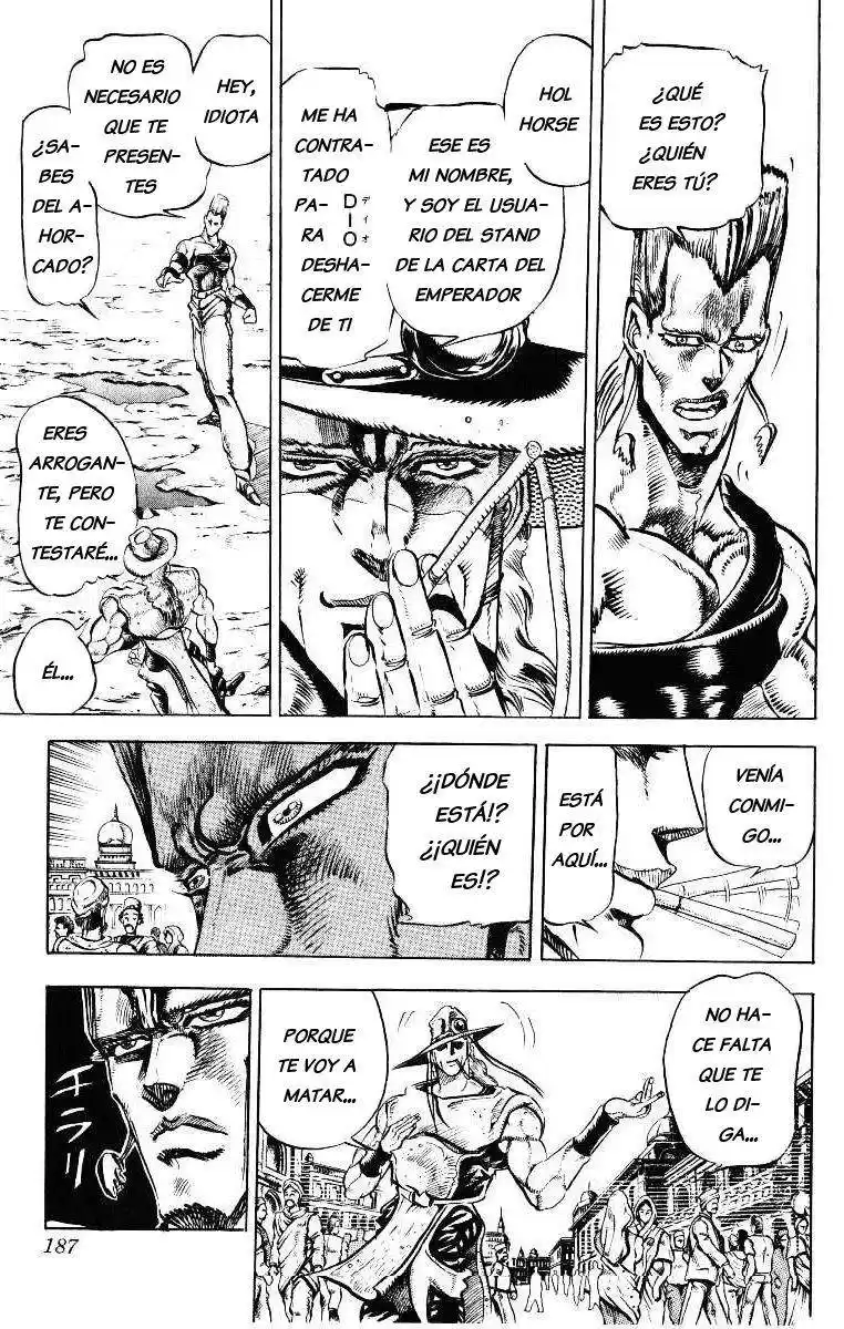 JoJo's Bizarre Adventure Parte 3: Stardust Crusaders Capitulo 29: Emperor y Hanged Man, Parte 3 página 3