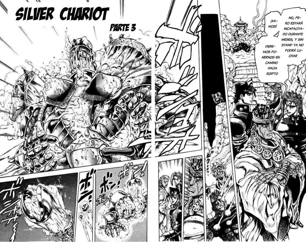 JoJo's Bizarre Adventure Parte 3: Stardust Crusaders Capitulo 13: Silver Chariot, Parte 3 página 2