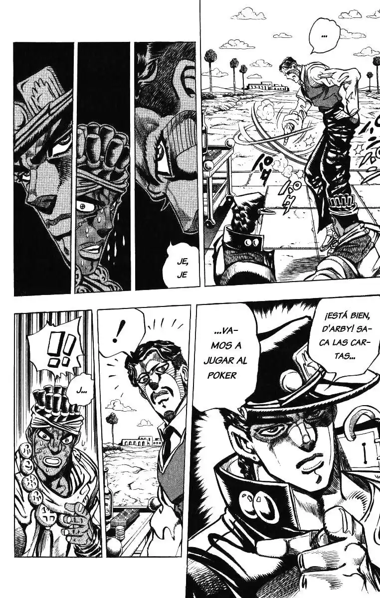 JoJo's Bizarre Adventure Parte 3: Stardust Crusaders Capitulo 100: D'Arby el Apostador, Parte 3 página 16