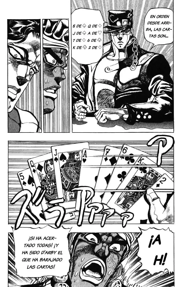 JoJo's Bizarre Adventure Parte 3: Stardust Crusaders Capitulo 100: D'Arby el Apostador, Parte 3 página 20