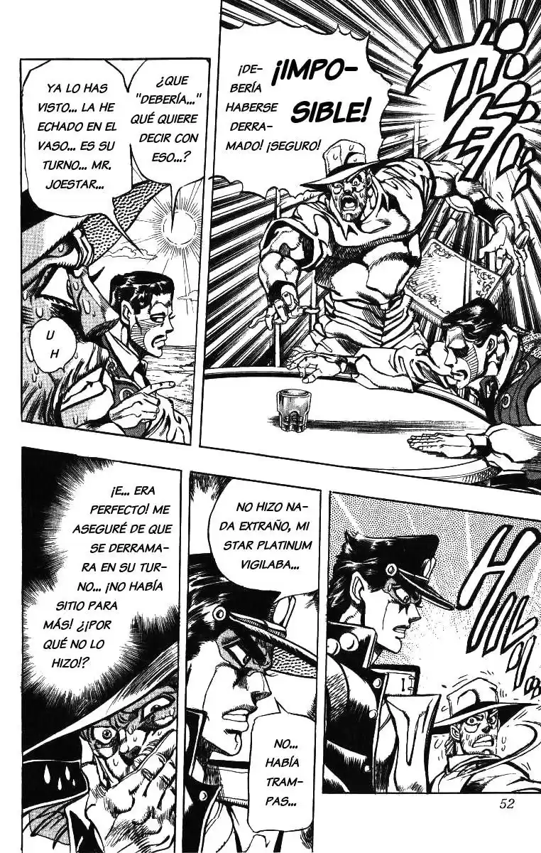 JoJo's Bizarre Adventure Parte 3: Stardust Crusaders Capitulo 100: D'Arby el Apostador, Parte 3 página 6