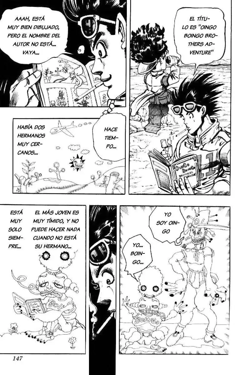 JoJo's Bizarre Adventure Parte 3: Stardust Crusaders Capitulo 76: "Khnum" Oingo y "Tohth" Boingo, Parte 1 página 3