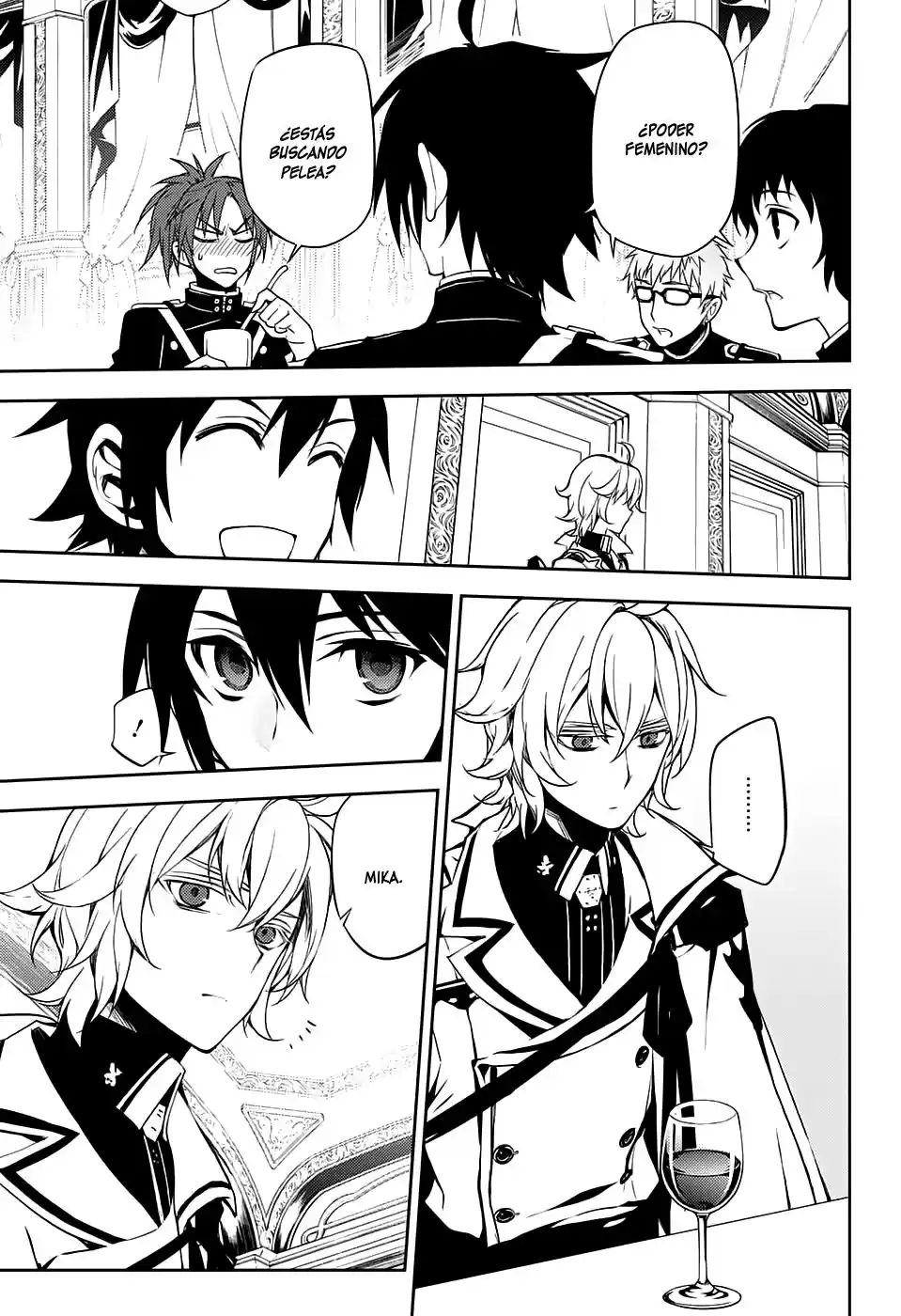 Owari no Seraph Capitulo 55: Ataudes de Obsesión página 15