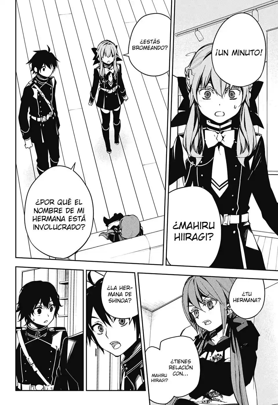 Owari no Seraph Capitulo 97: Hermanas página 4