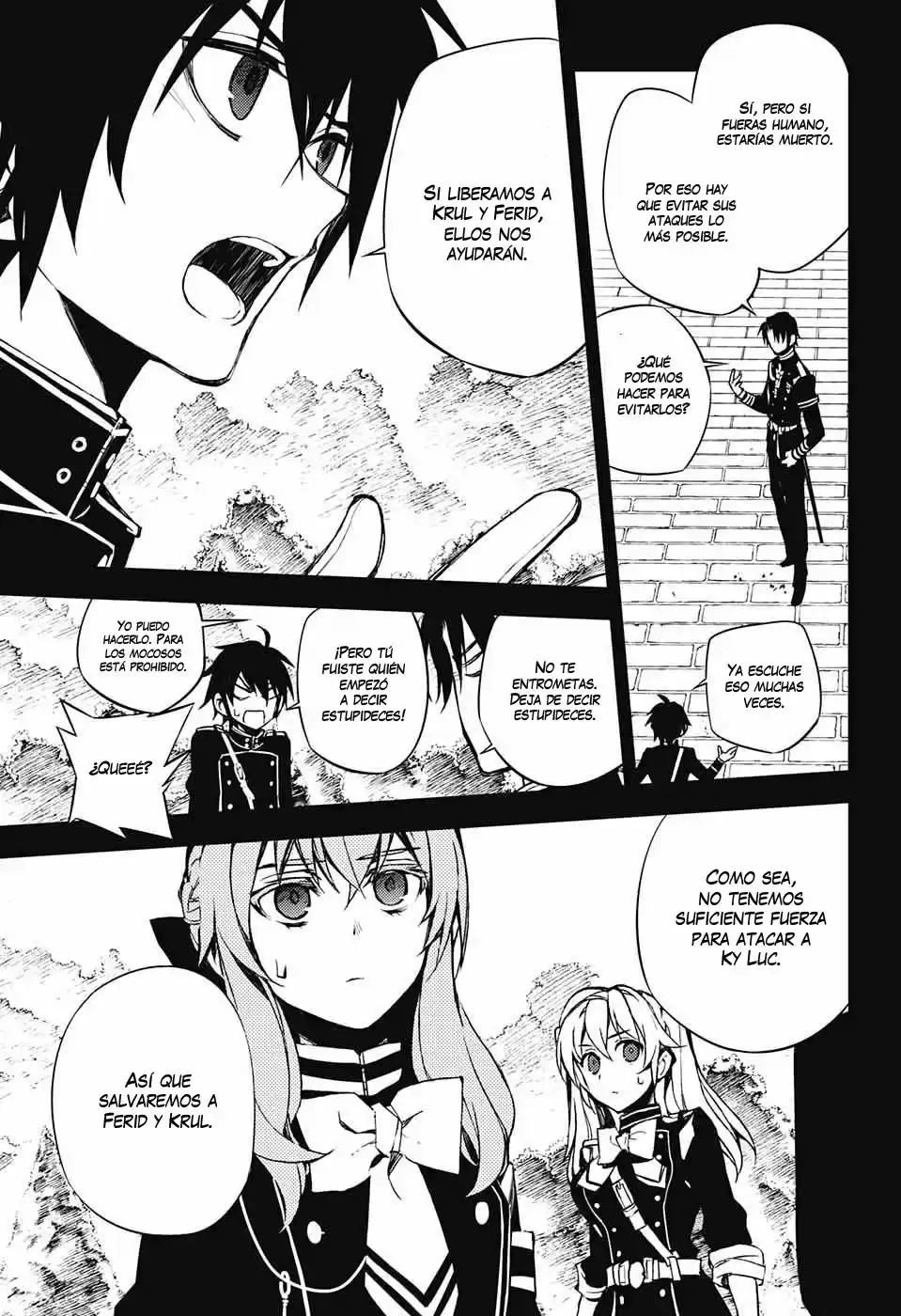 Owari no Seraph Capitulo 60: Ky Luc rodeado página 10