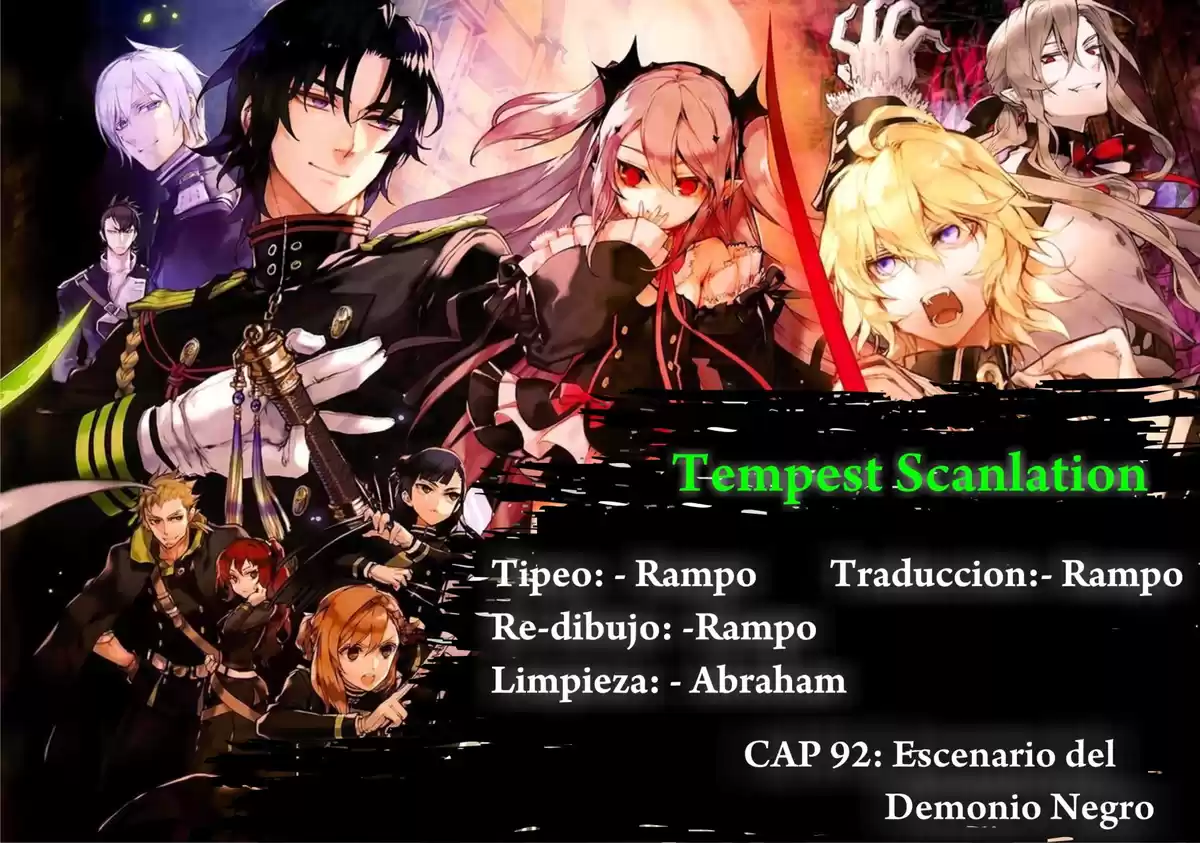 Owari no Seraph Capitulo 92: Escenario Del Demonio Negro página 1