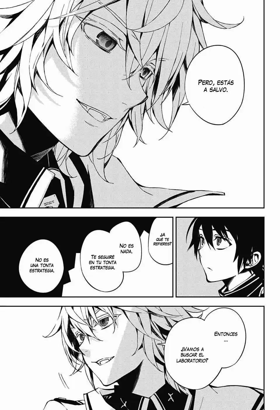 Owari no Seraph Capitulo 71: Tres demonios negros página 10