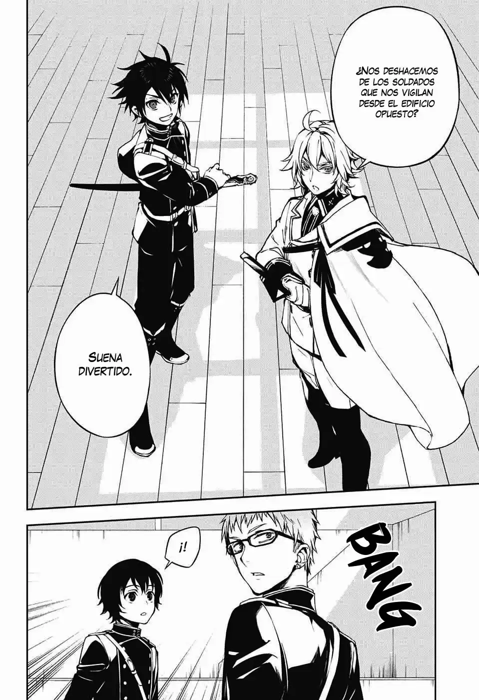 Owari no Seraph Capitulo 71: Tres demonios negros página 13