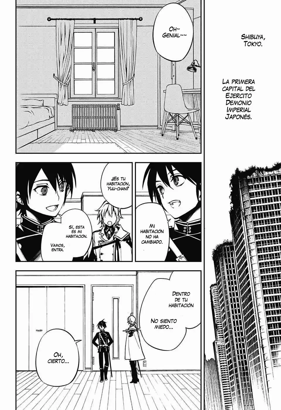 Owari no Seraph Capitulo 71: Tres demonios negros página 3