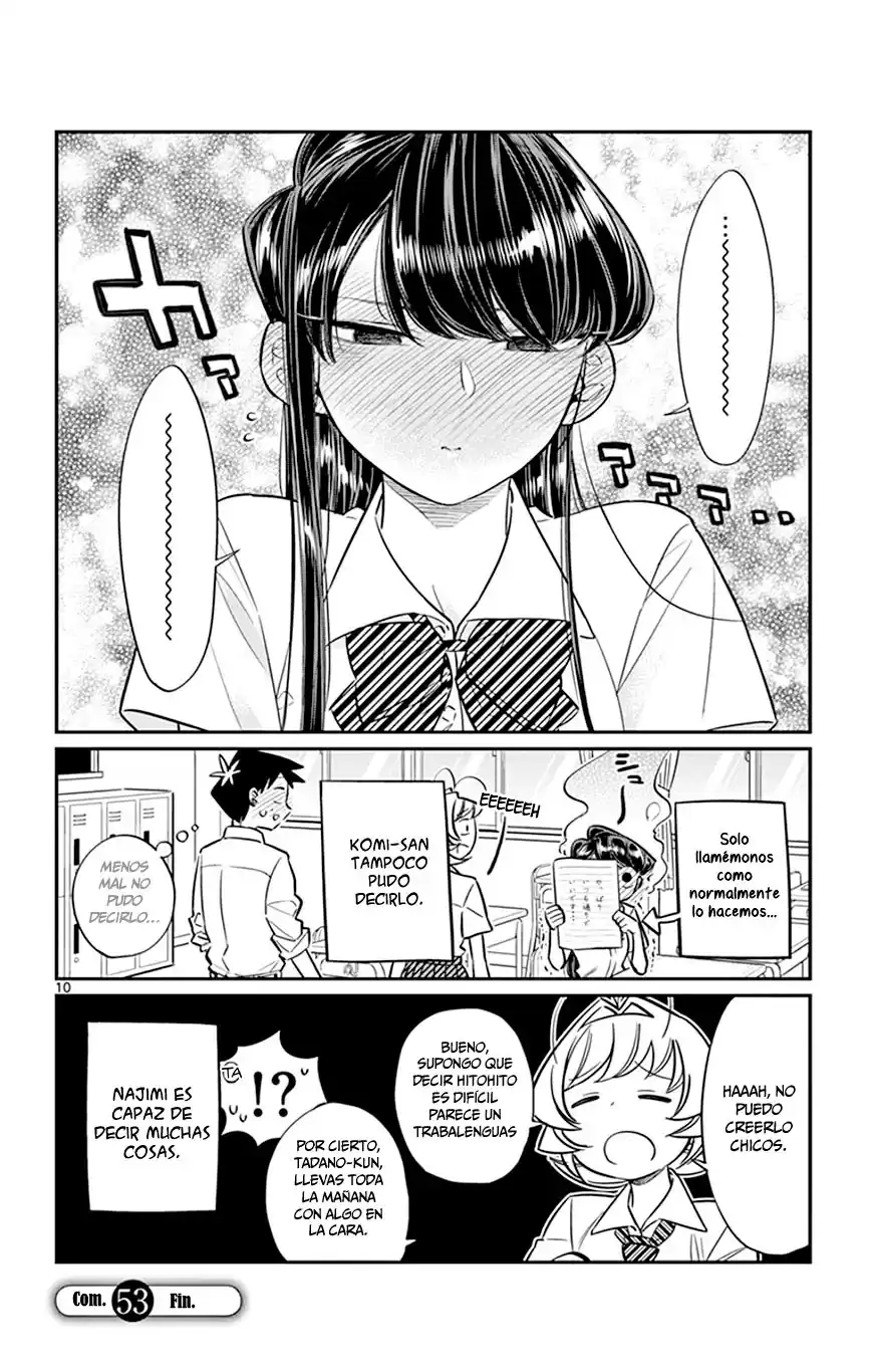 Komi-san wa Komyushou Desu Capitulo 53 página 11