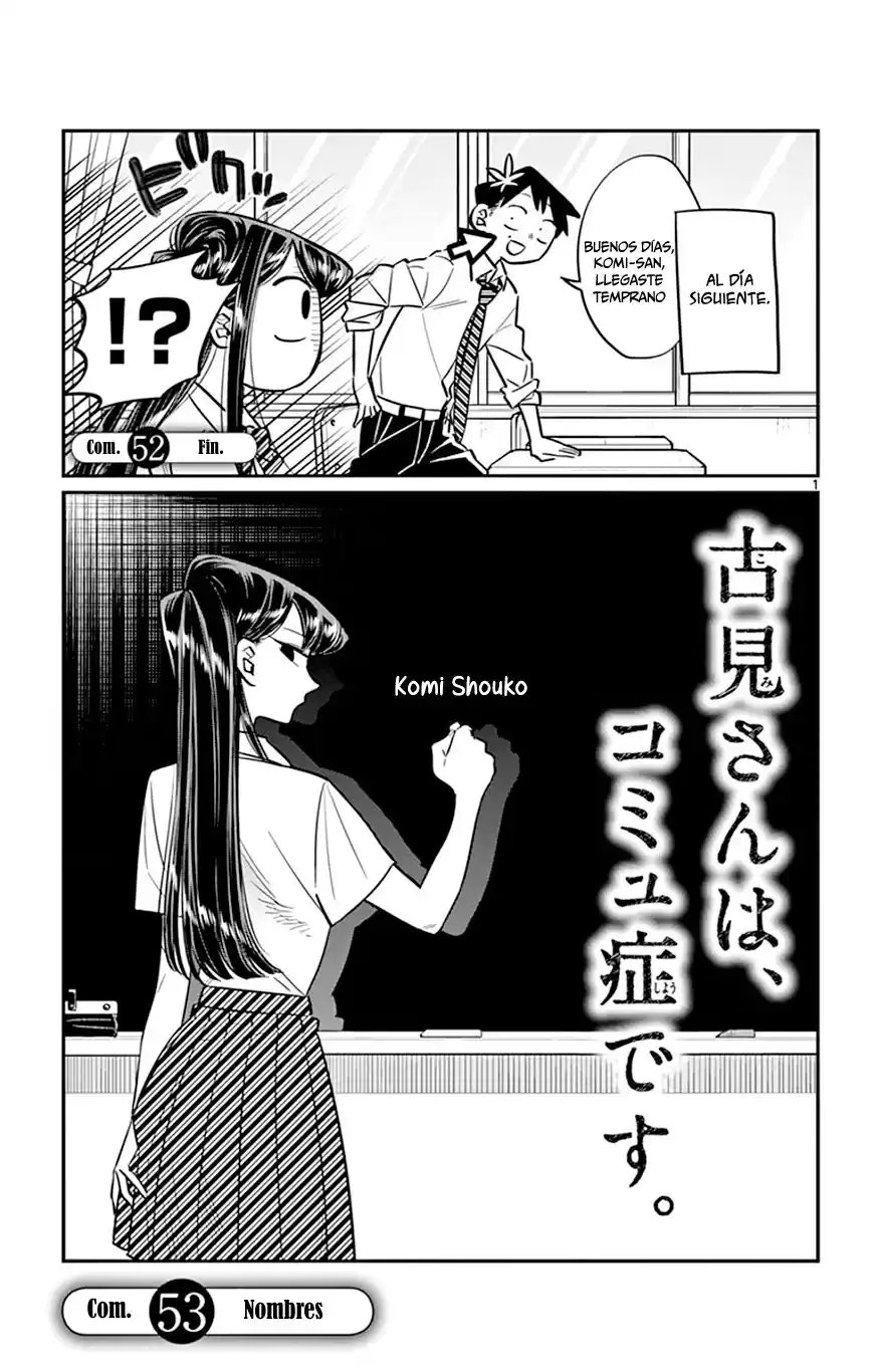 Komi-san wa Komyushou Desu Capitulo 53 página 2