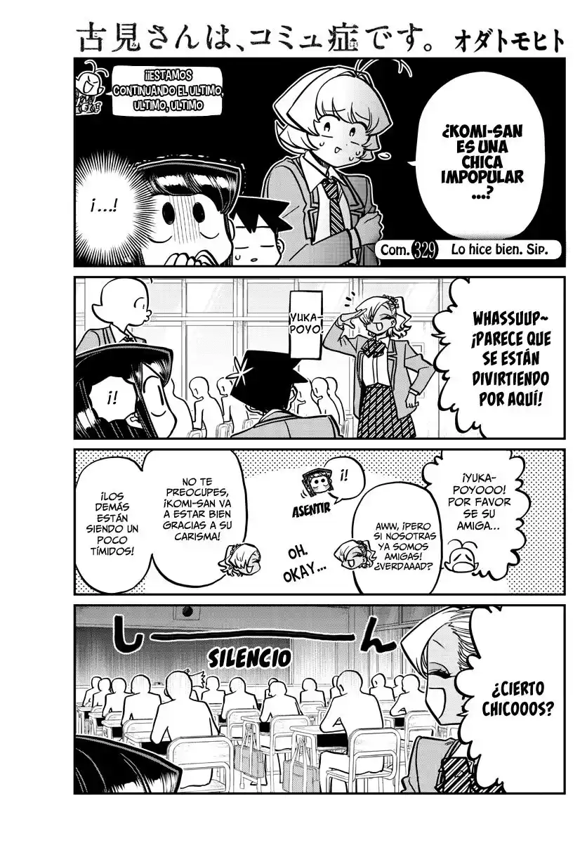 Komi-san wa Komyushou Desu Capitulo 329 página 2