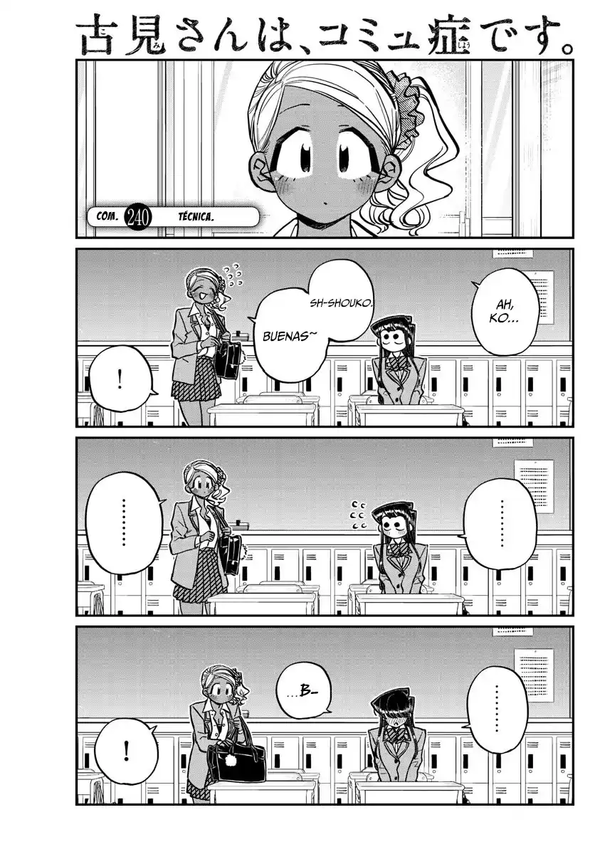 Komi-san wa Komyushou Desu Capitulo 240 página 2