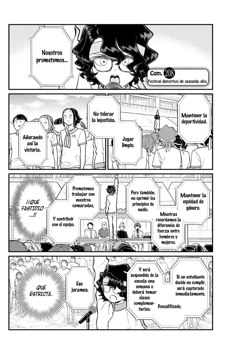 Komi-san wa Komyushou Desu Capitulo 208 página 3