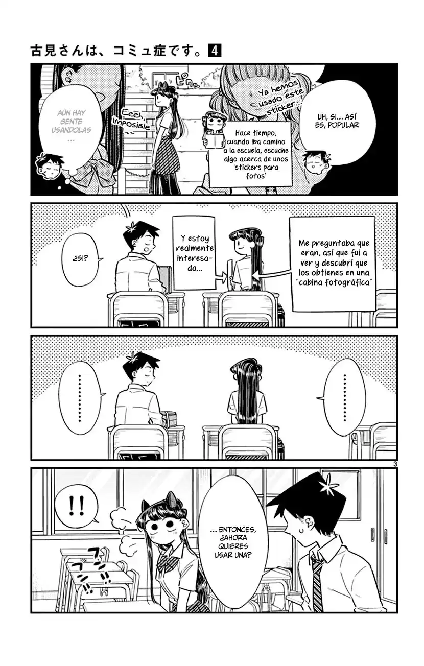 Komi-san wa Komyushou Desu Capitulo 57: Purikura página 4