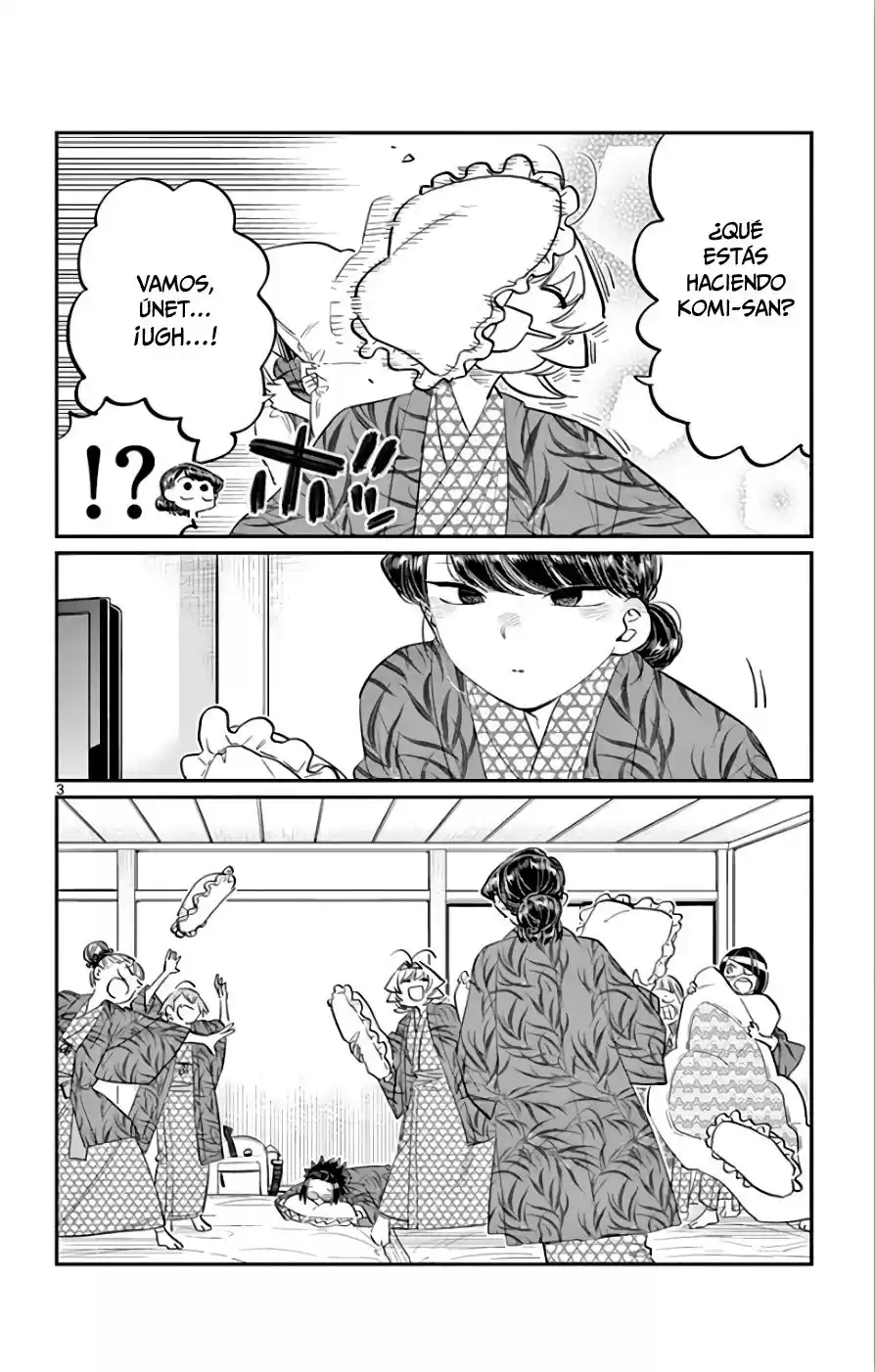 Komi-san wa Komyushou Desu Capitulo 107: Pelea de almohadas página 4