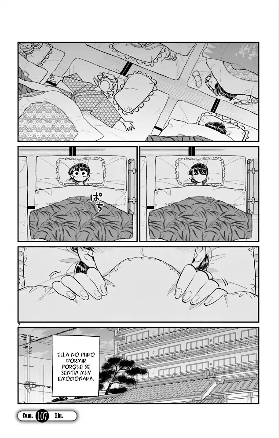 Komi-san wa Komyushou Desu Capitulo 107: Pelea de almohadas página 8