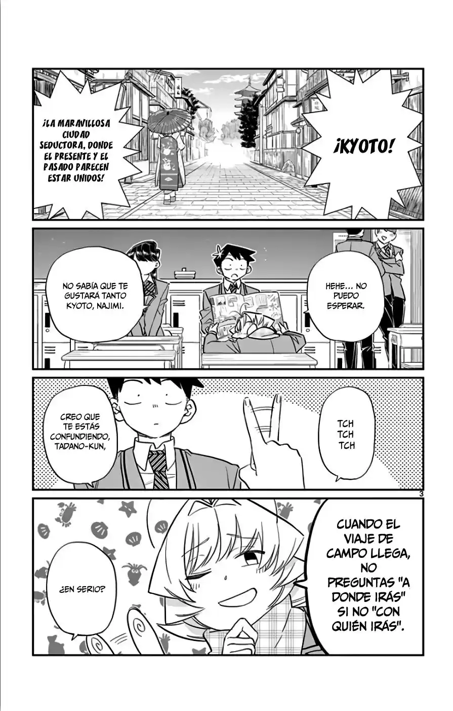 Komi-san wa Komyushou Desu Capitulo 103: Decidiendo los grupos para el viaje de campo página 4