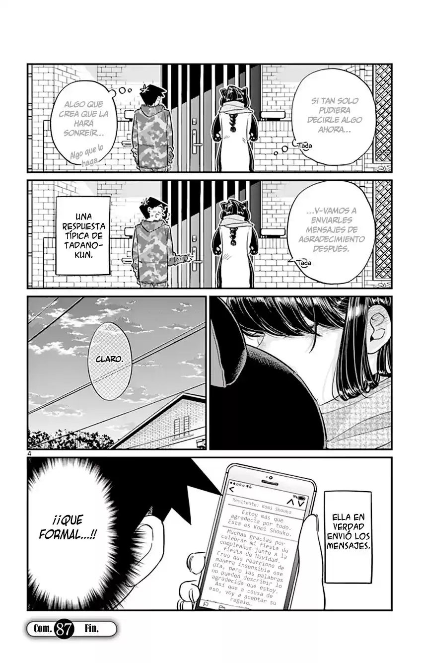 Komi-san wa Komyushou Desu Capitulo 87 página 5