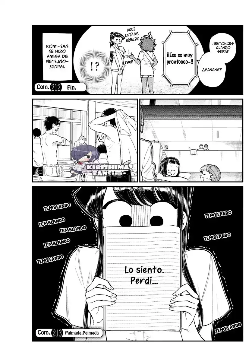 Komi-san wa Komyushou Desu Capitulo 213 página 2