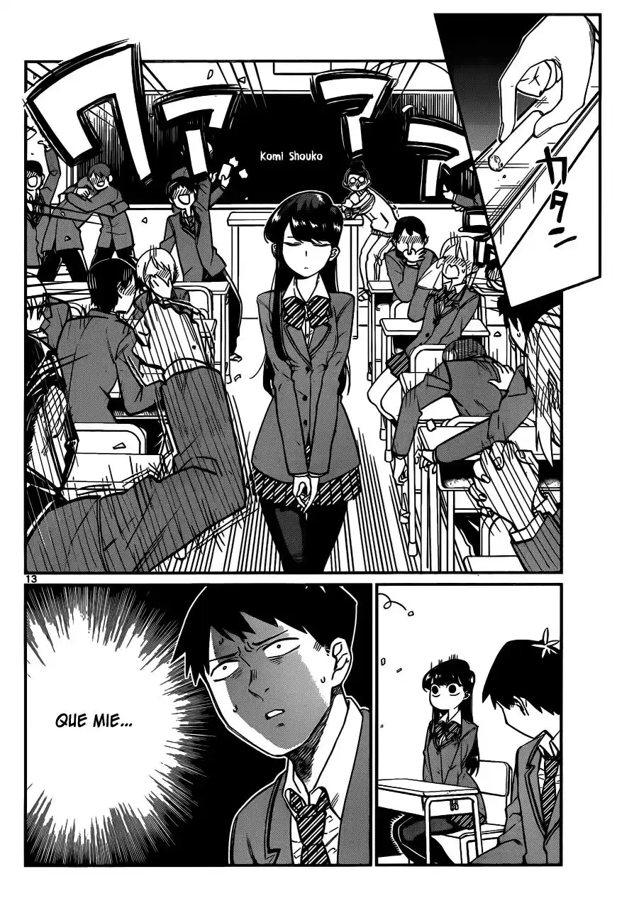 Komi-san wa Komyushou Desu Capitulo 1 página 13