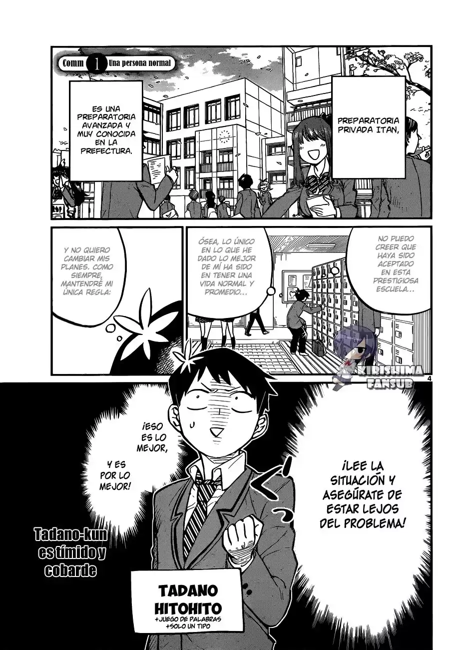 Komi-san wa Komyushou Desu Capitulo 1 página 4