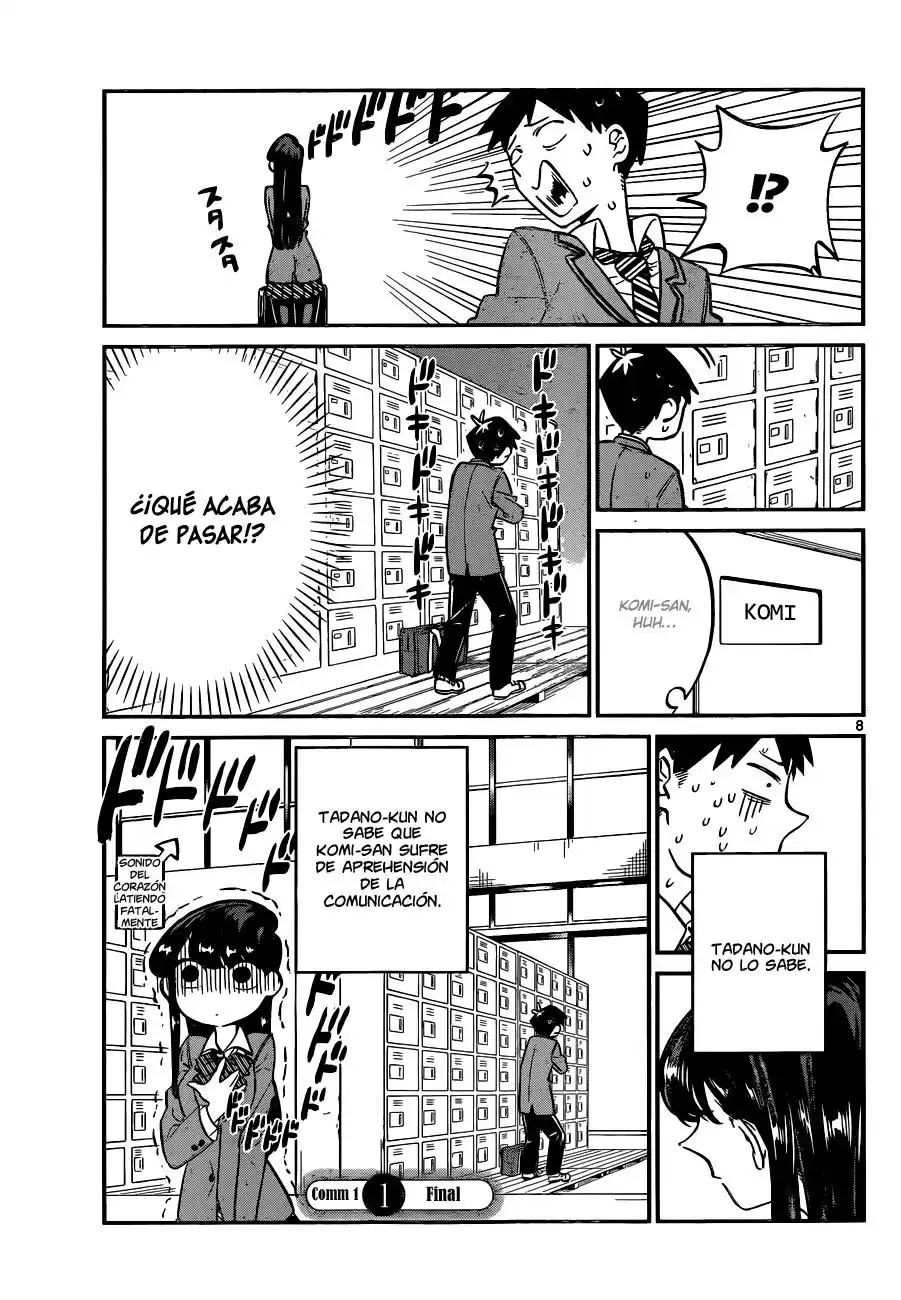 Komi-san wa Komyushou Desu Capitulo 1 página 8