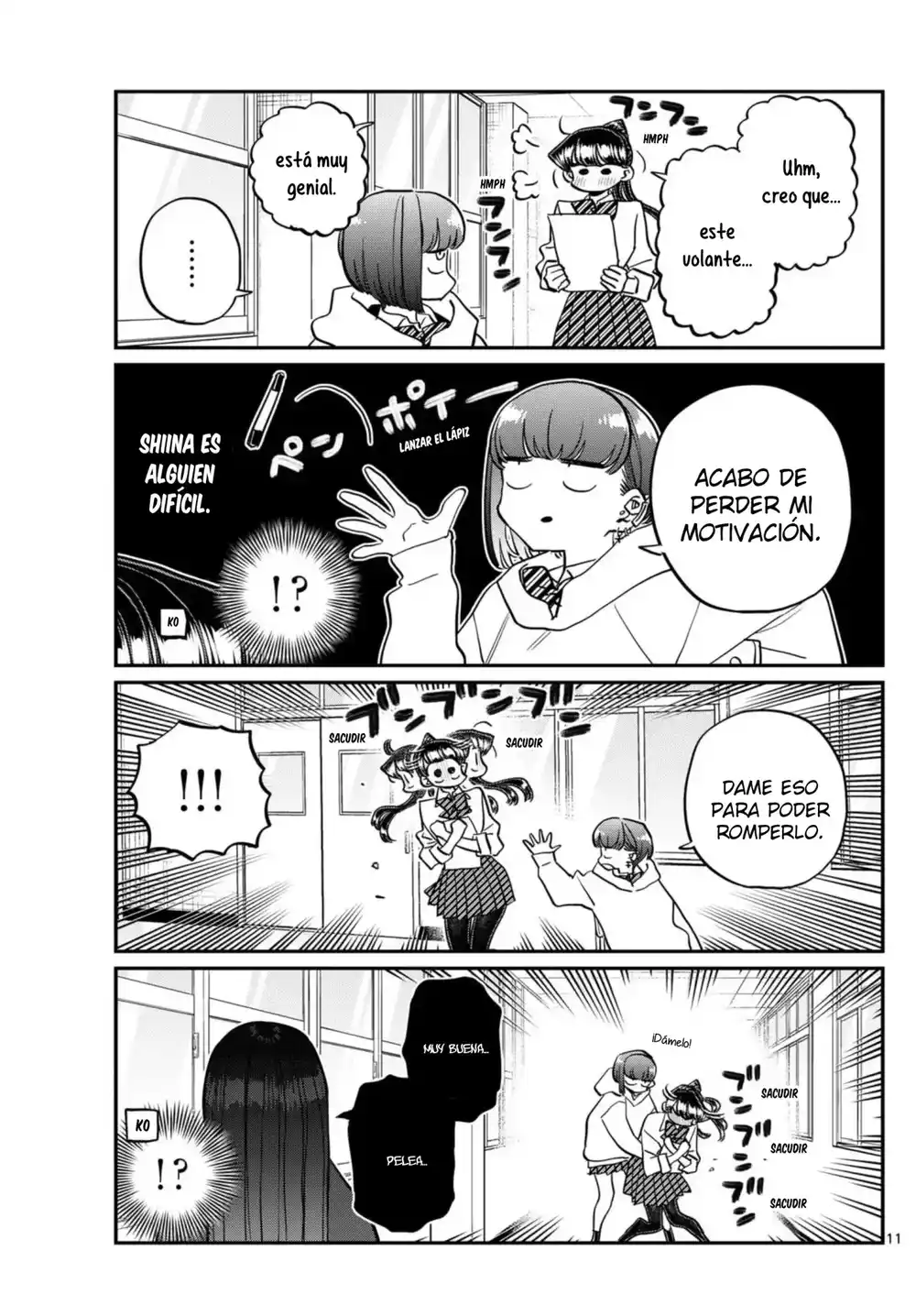 Komi-san wa Komyushou Desu Capitulo 448 página 11