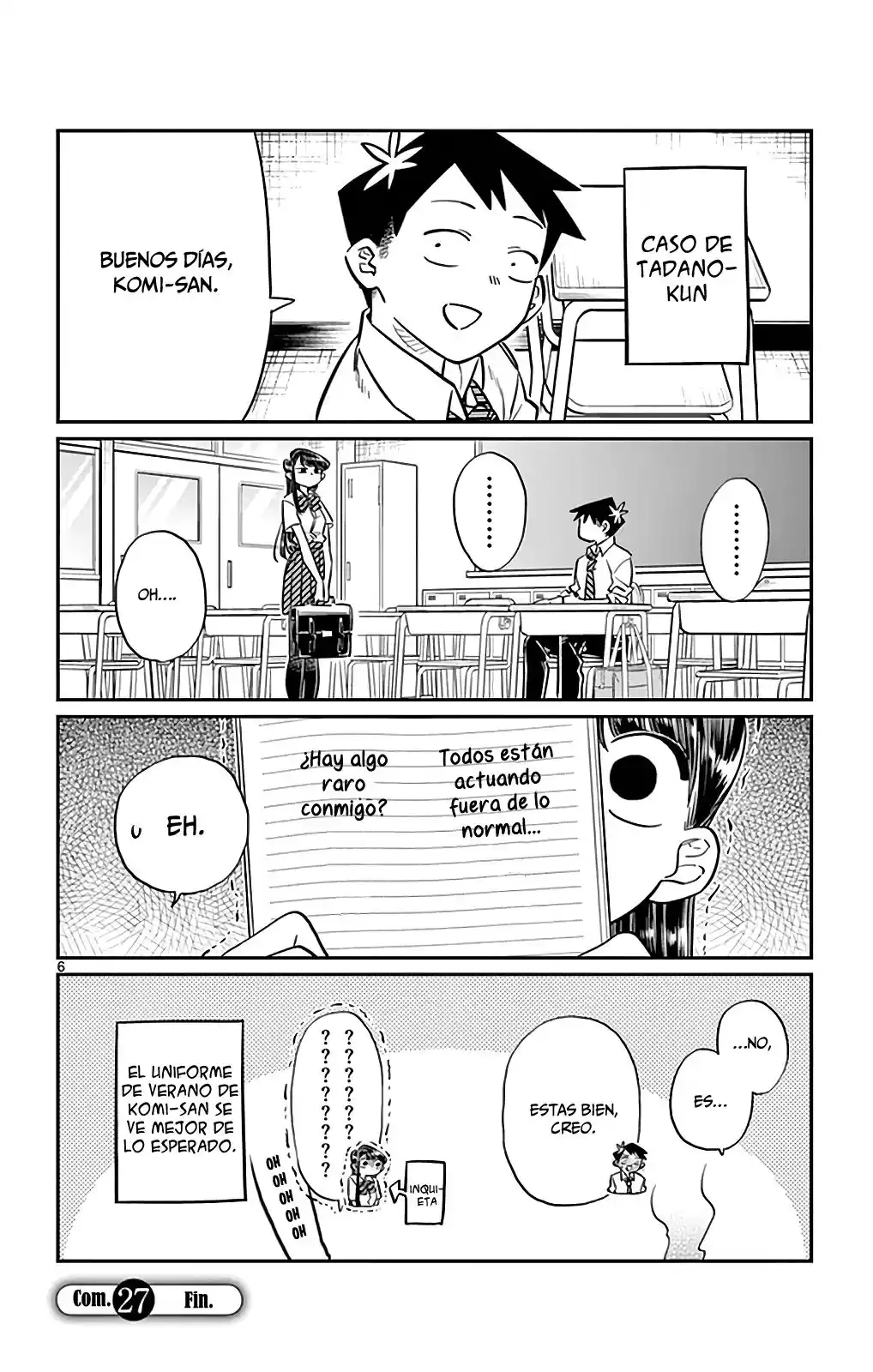 Komi-san wa Komyushou Desu Capitulo 27 página 7