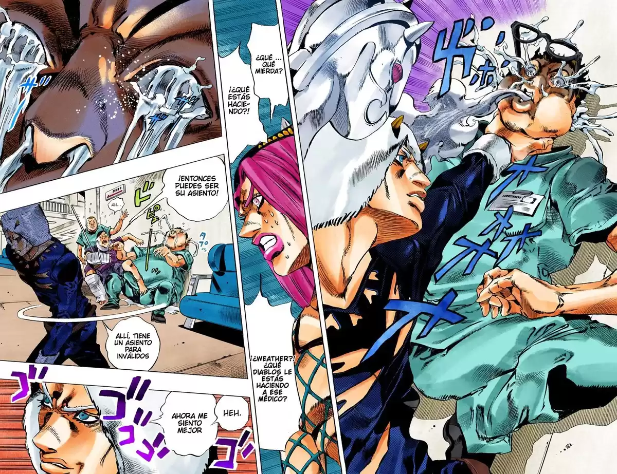 JoJo's Bizarre Adventure Parte 6: Stone Ocean Full Color Capitulo 125: Heavy Weather parte 1 página 5