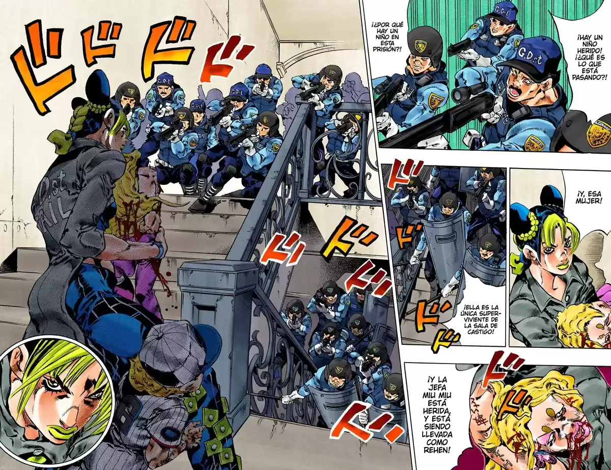 JoJo's Bizarre Adventure Parte 6: Stone Ocean Full Color Capitulo 102: Escape... página 11