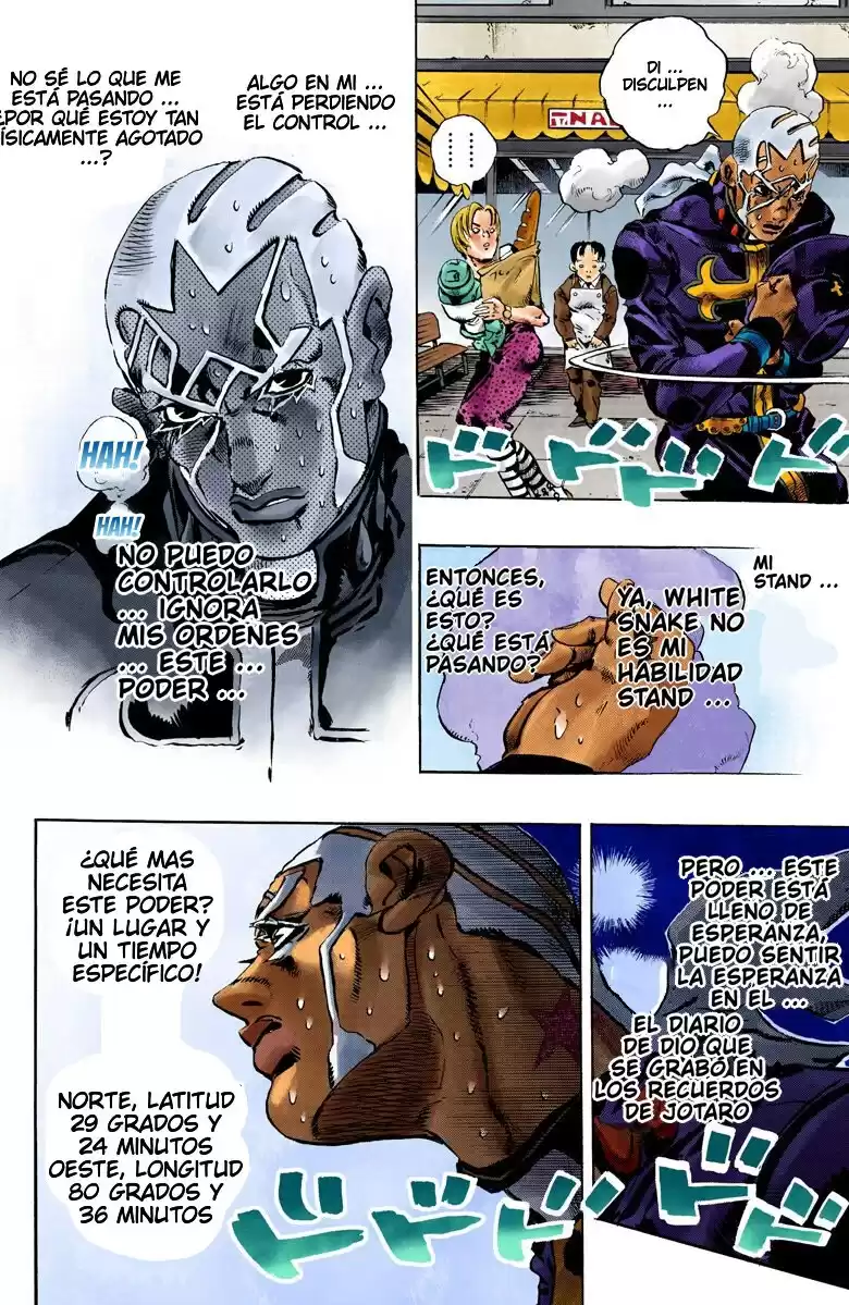 JoJo's Bizarre Adventure Parte 6: Stone Ocean Full Color Capitulo 102: Escape... página 8