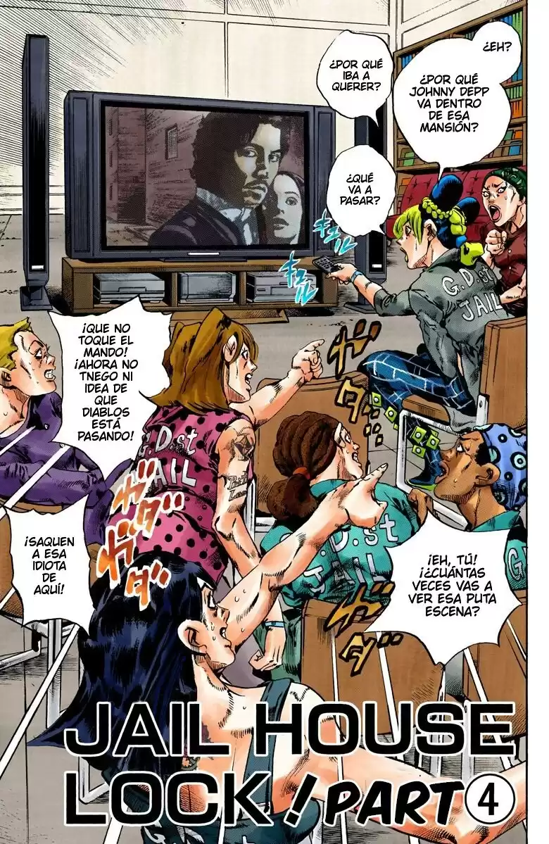 JoJo's Bizarre Adventure Parte 6: Stone Ocean Full Color Capitulo 99: ¡Jail House Lock! parte 4 página 1