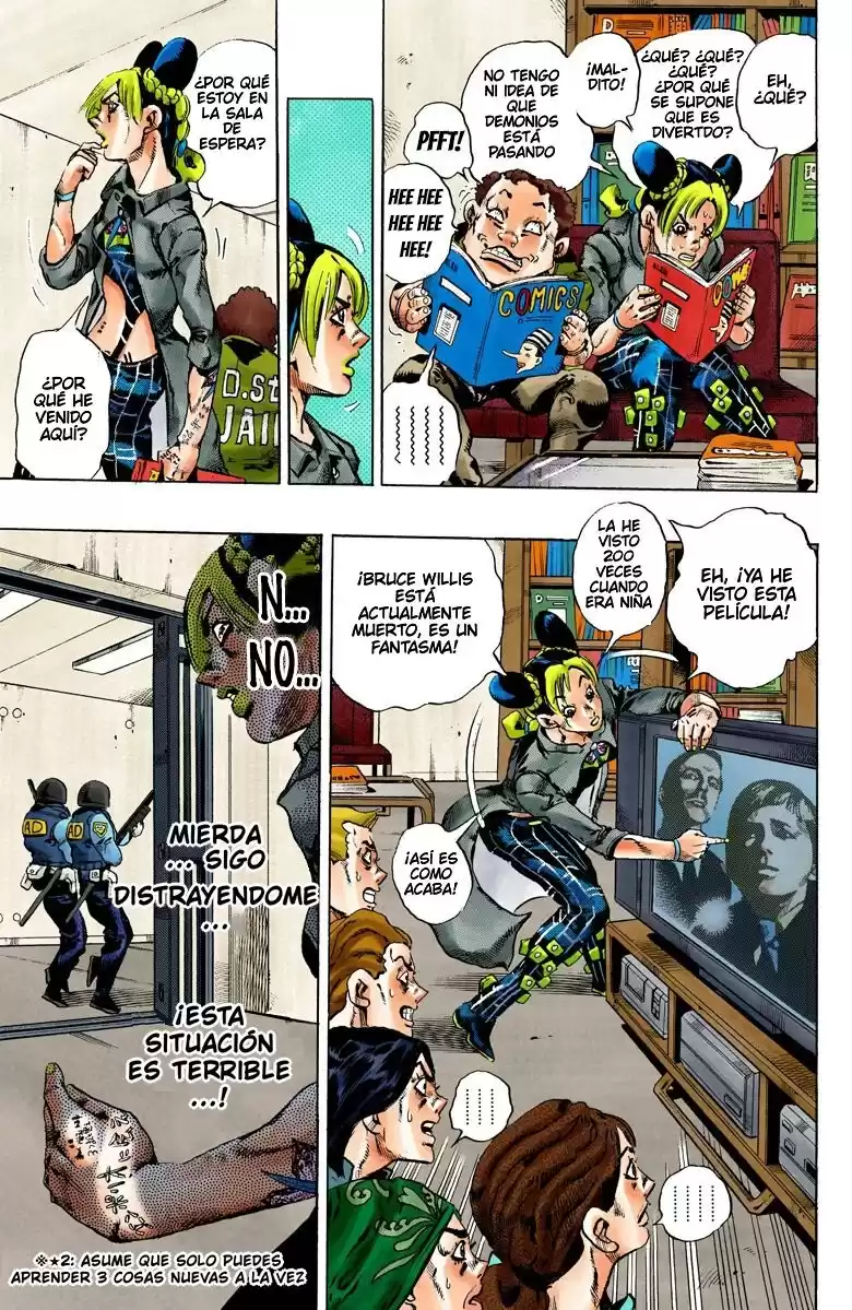 JoJo's Bizarre Adventure Parte 6: Stone Ocean Full Color Capitulo 99: ¡Jail House Lock! parte 4 página 3